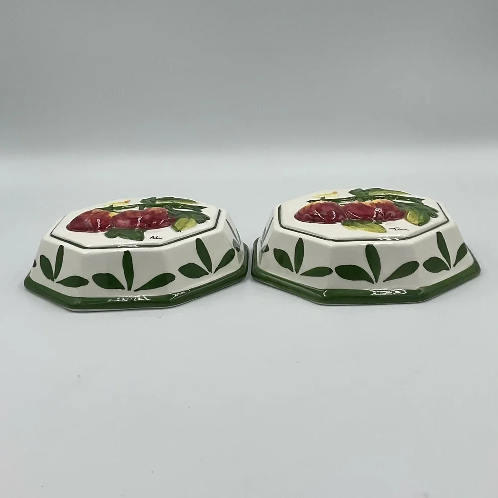 Vintage Bassano Ceramic Tomato Wall Decorations- From Italy Set of 2